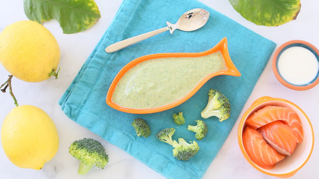 Cháo cá hồi bông cải xanh chuẩn dinh dưỡng cho bé