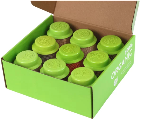 Hộp bao bì cũ - Set 9 hạt