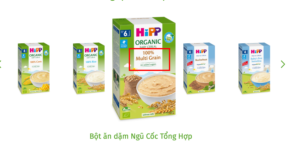 Bột ăn dặm Hip