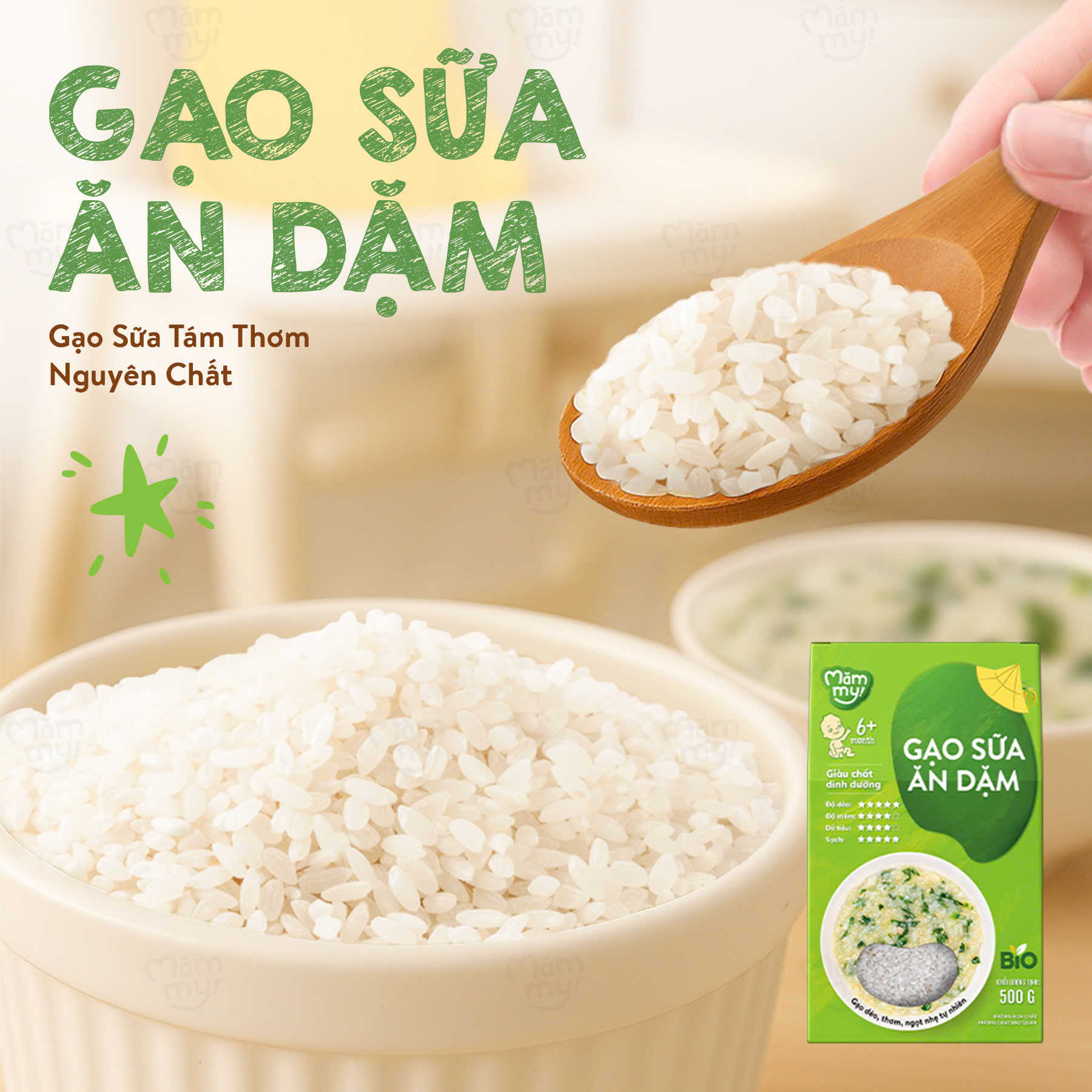 Gạo sữa hữu cơ Mămmy 500g