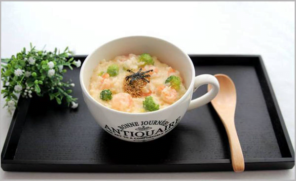 Cháo phô mai tôm bông cải xanh