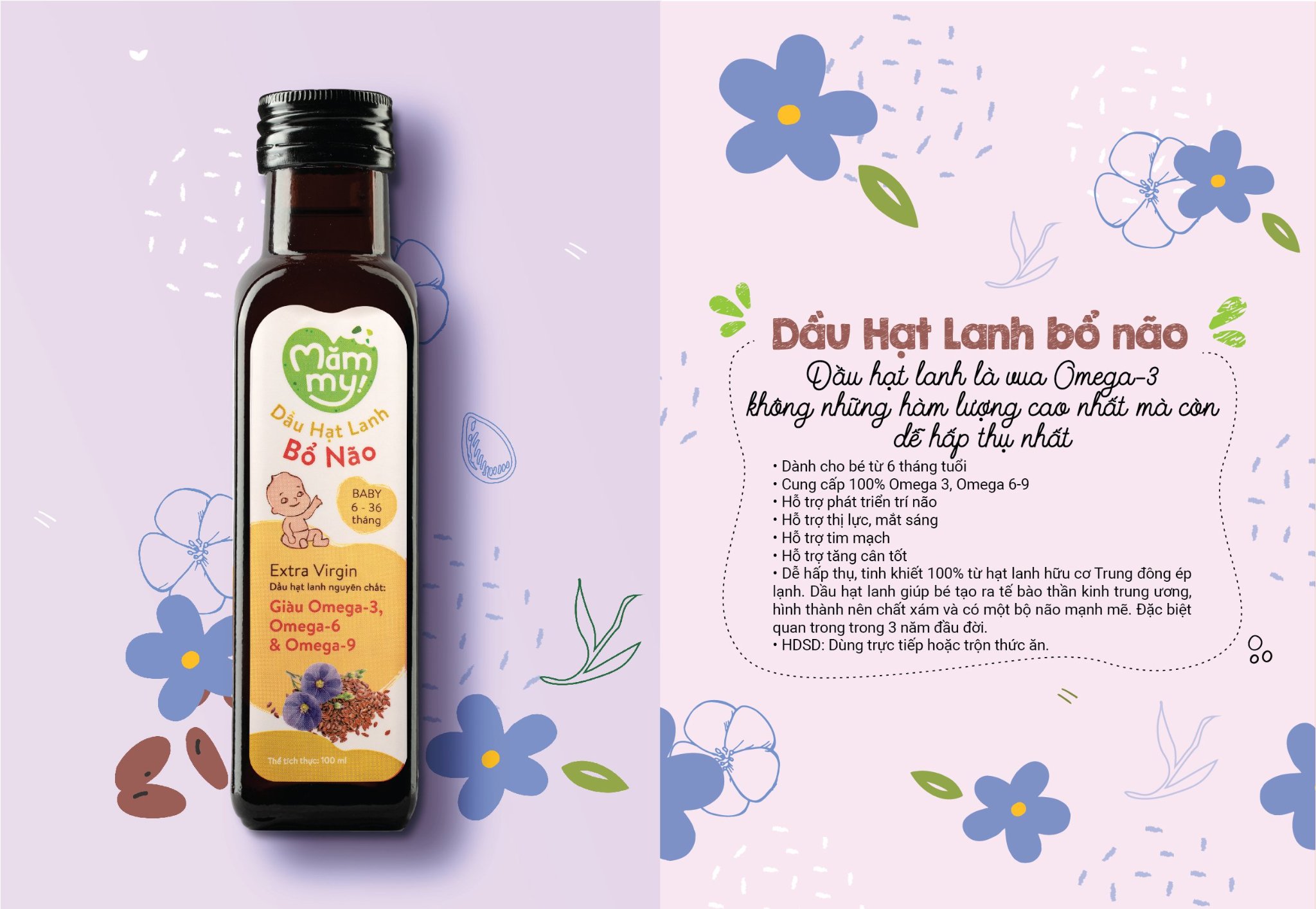 Dầu hạt lanh Mămmy