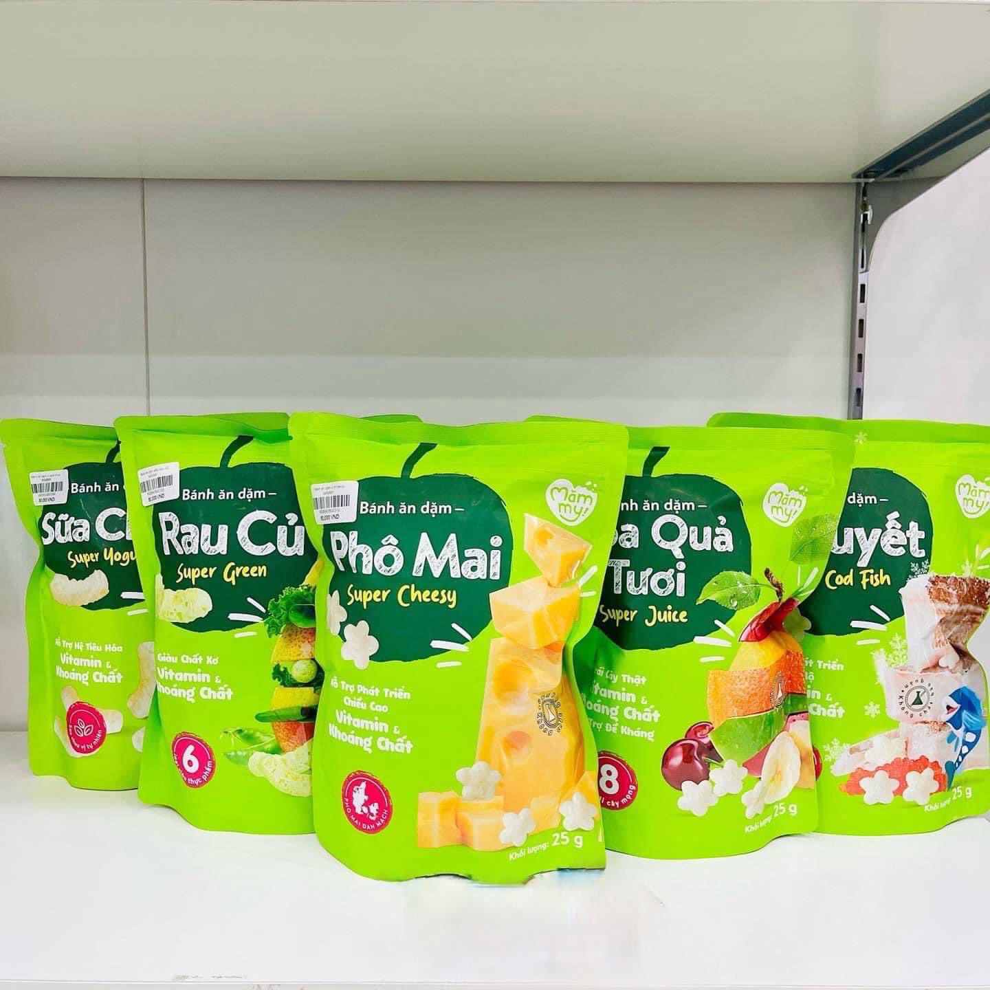 Bánh ăn dặm Mămmy 6 vị rau củ giàu dinh dưỡng cho bé