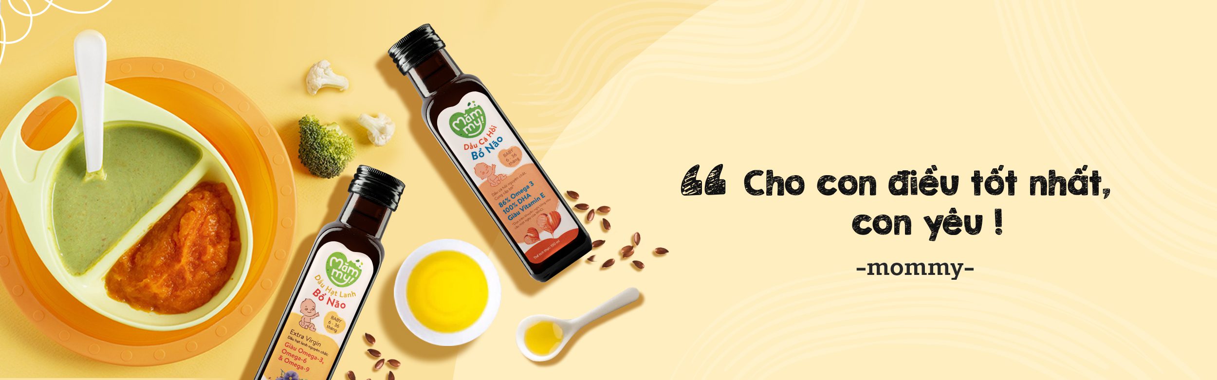 Banner chính - Dầu ăn dặm Mămmy