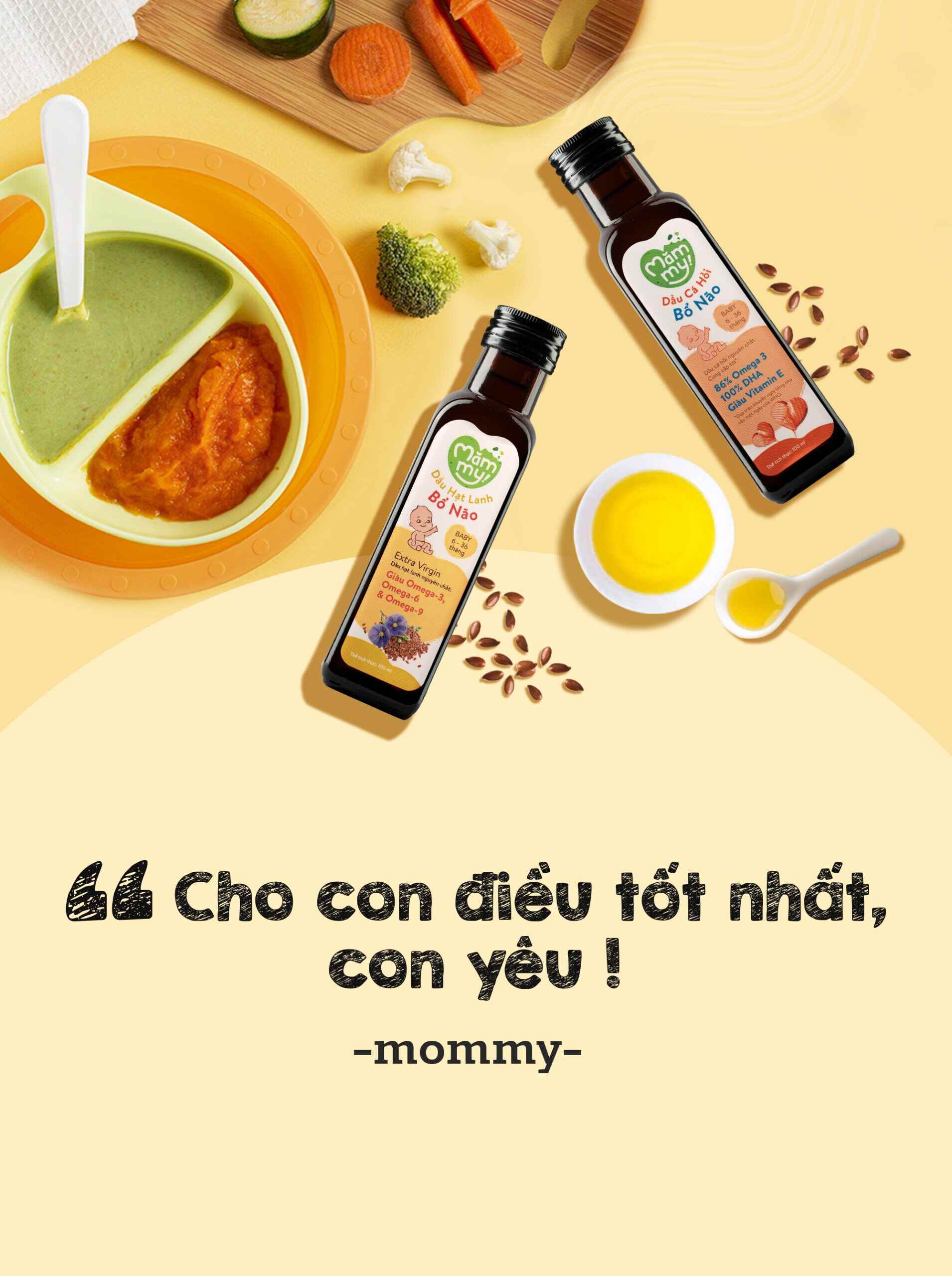 Banner chính mobile - Dầu ăn dặm Mămmy