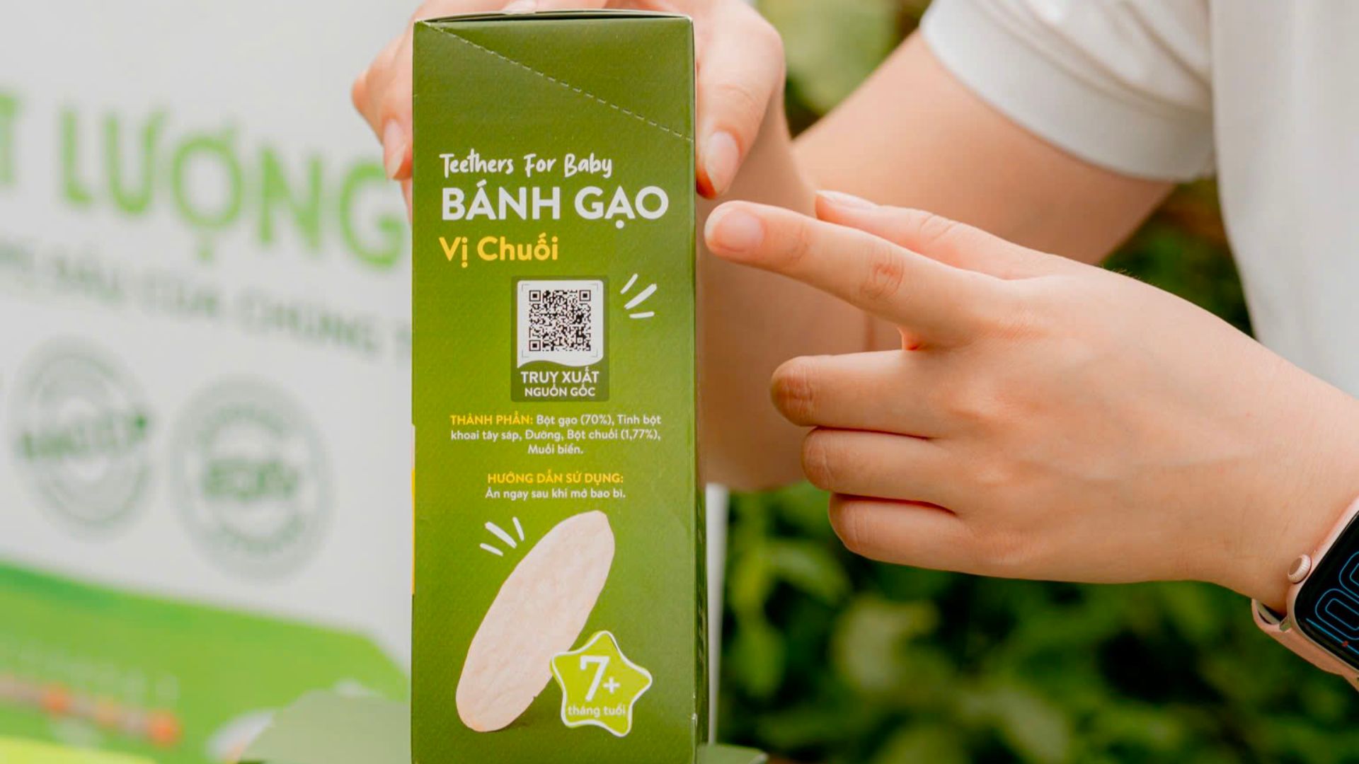 Bao bì sản phẩm Mămmy đều có mã truy xuất nguồn gốc