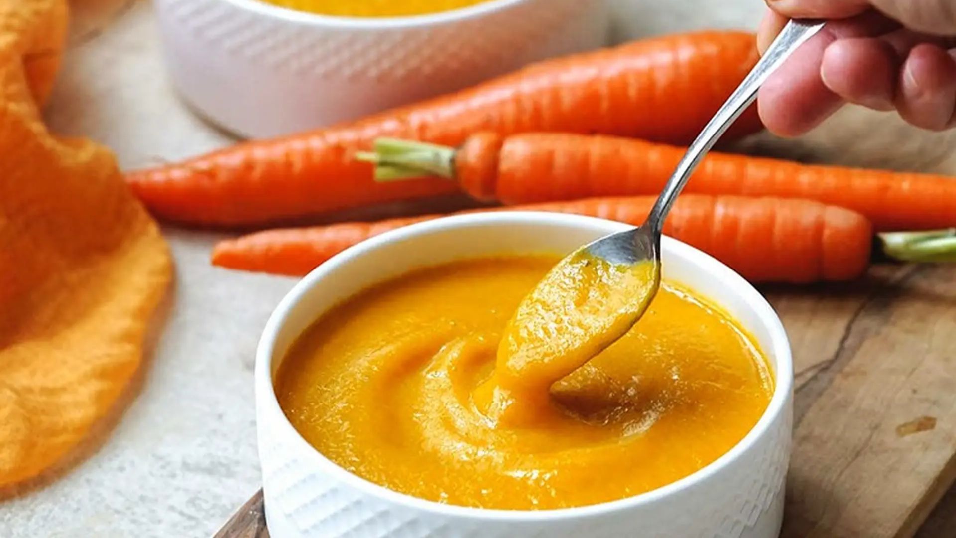 Cháo óc heo cà rốt cho bé​