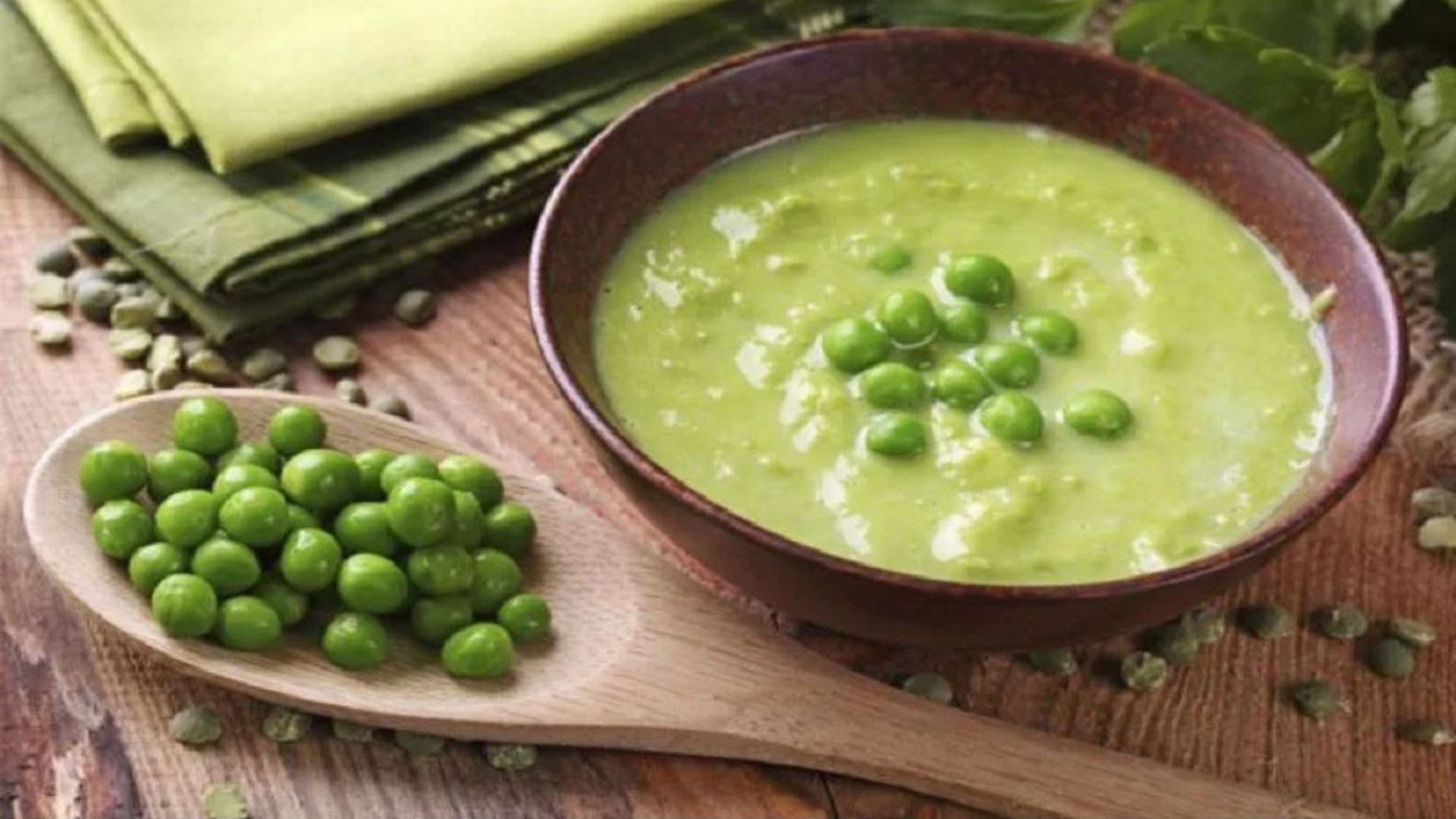 Cháo óc heo đậu Hà Lan cho bé​