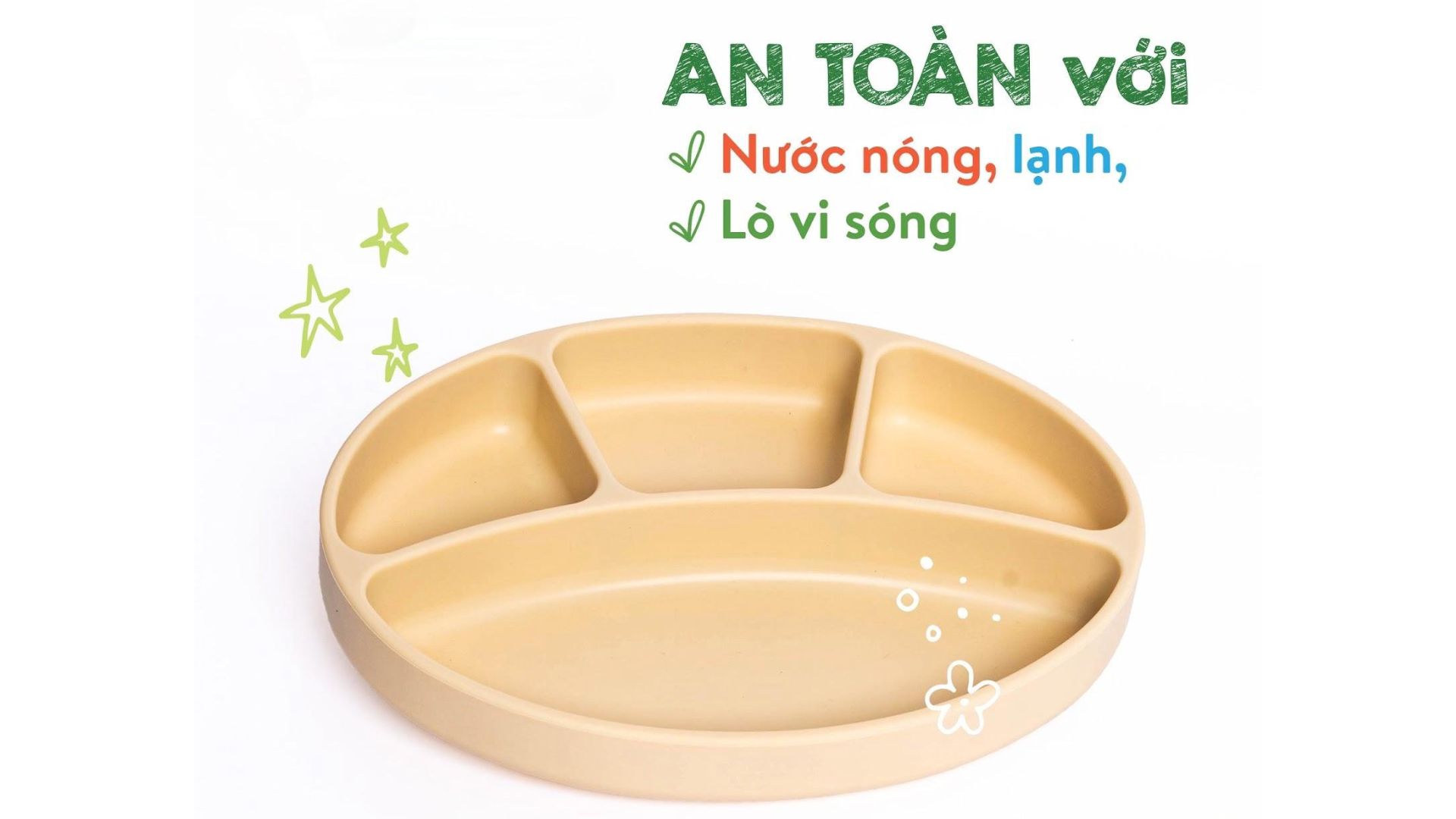 Dụng cụ ăn dặm có chất liệu an toàn