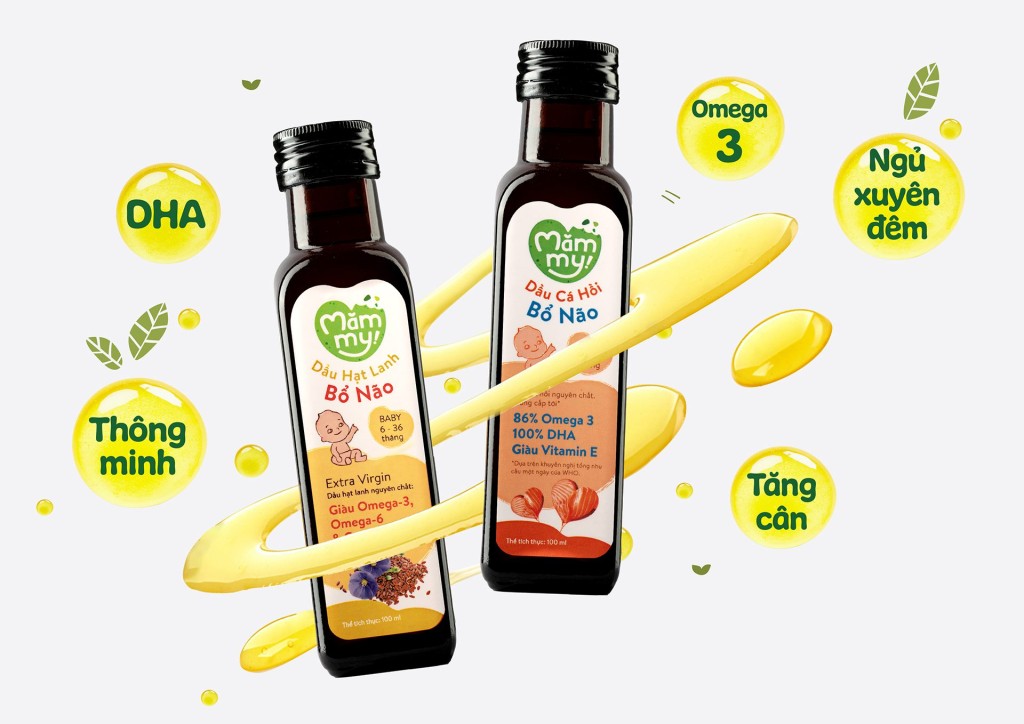 Set dầu ăn dặm bổ não Mămmy