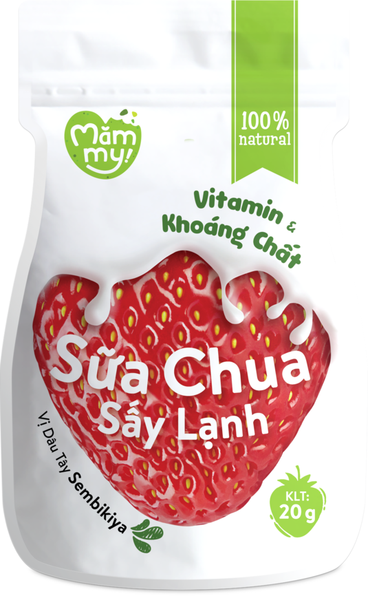 Sữa chua sấy lạnh Mămmy - Vị dâu