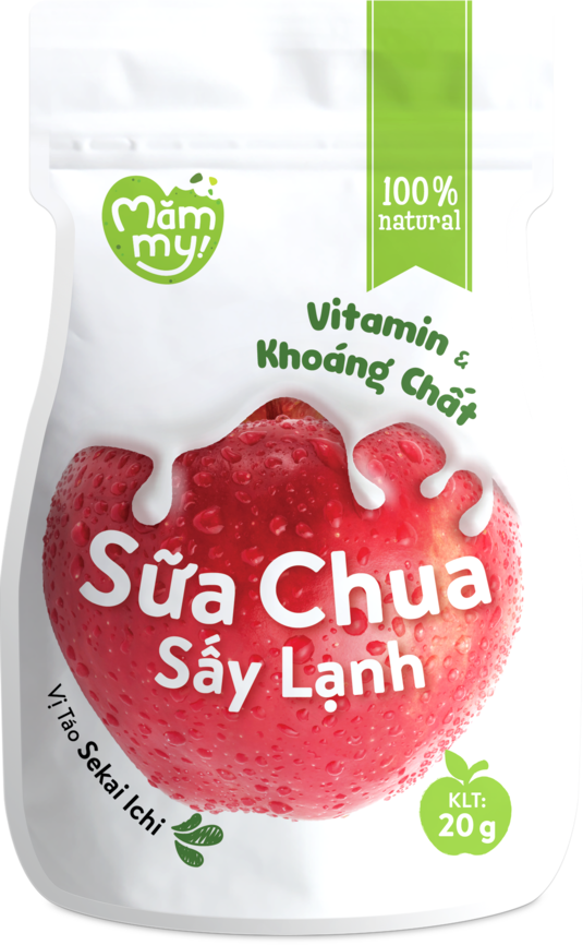 Sữa chua sấy lạnh - Vị táo