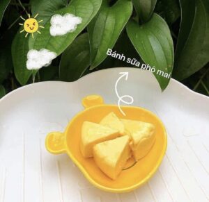 Bánh sữa phô mai cho bé ăn dặm