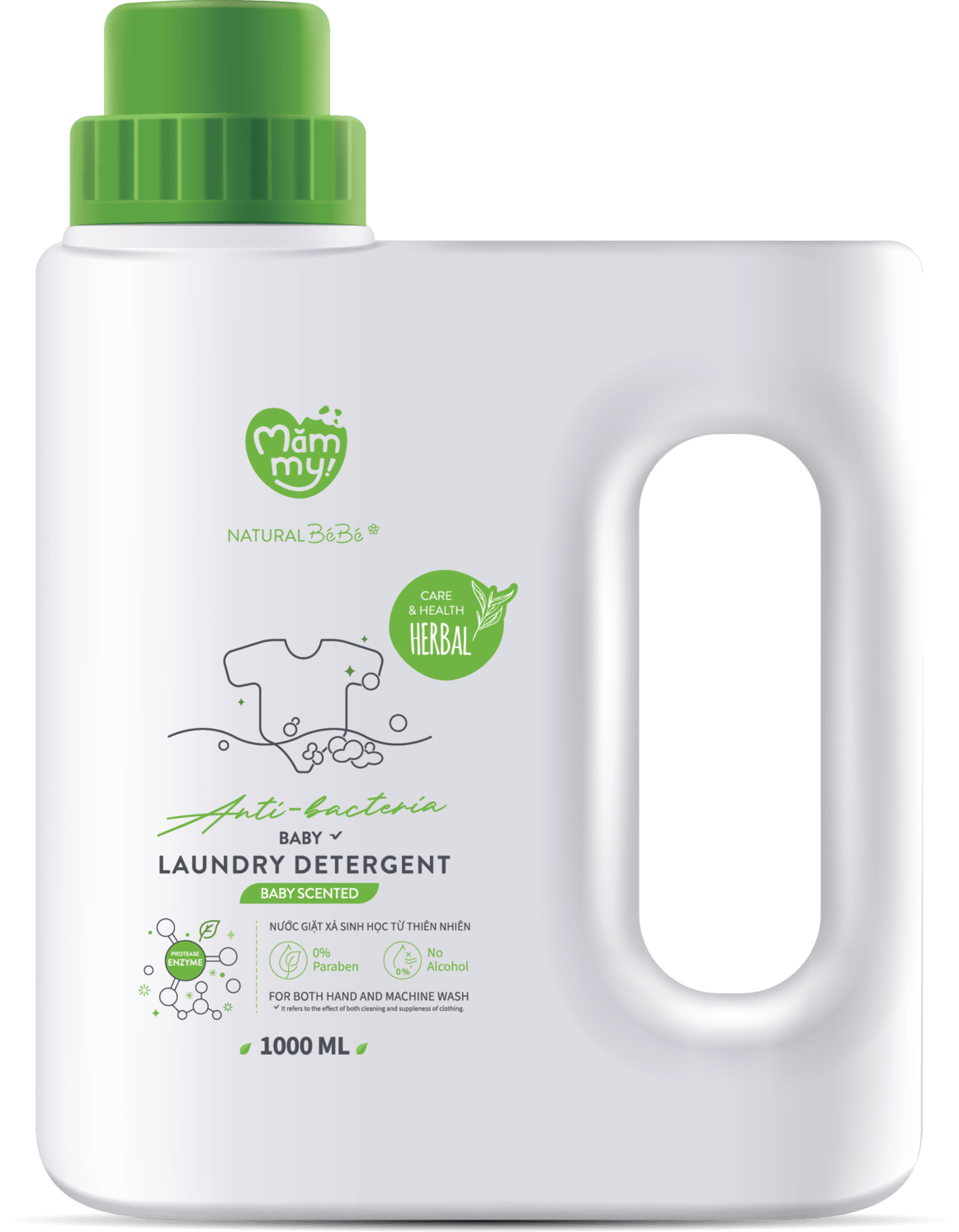 Nước giặt xả sinh học mùi em bé Mămmy - 1000ML