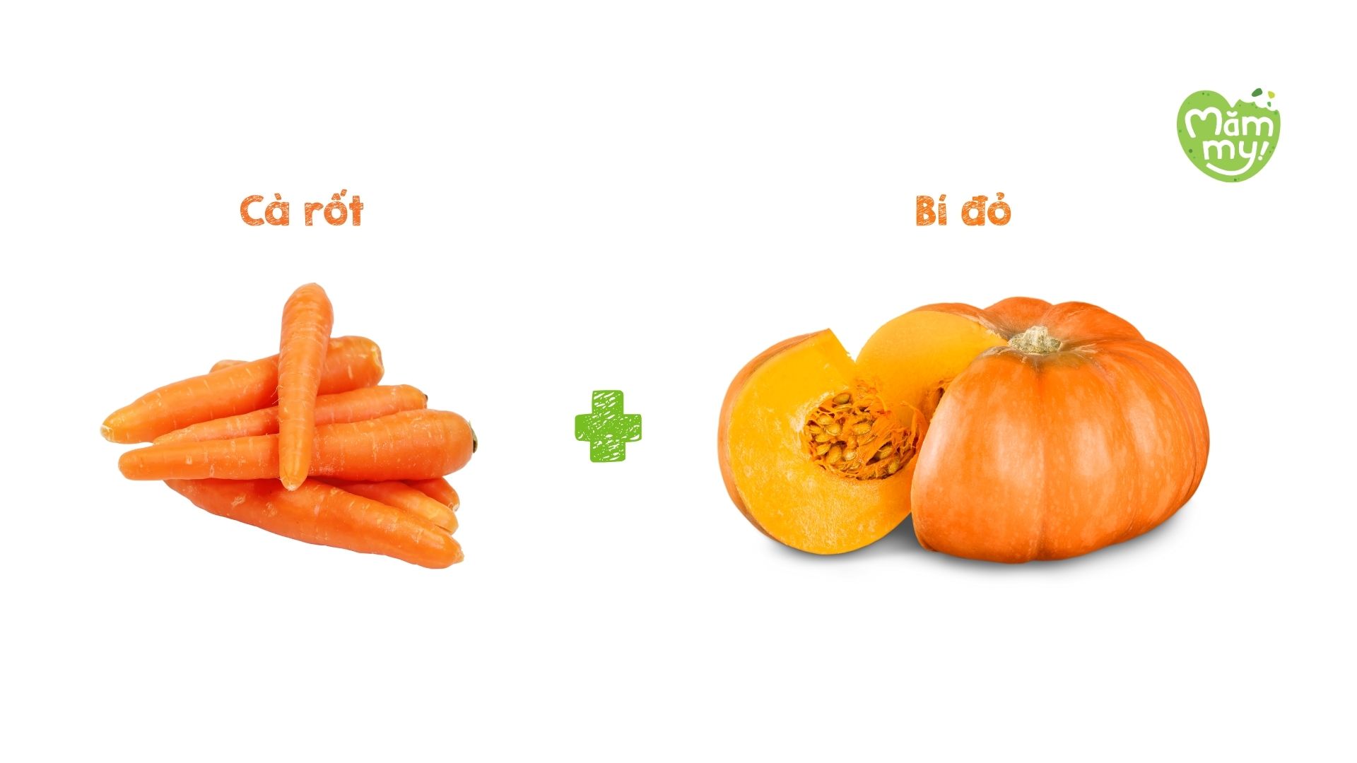 Cà rốt và bí đỏ