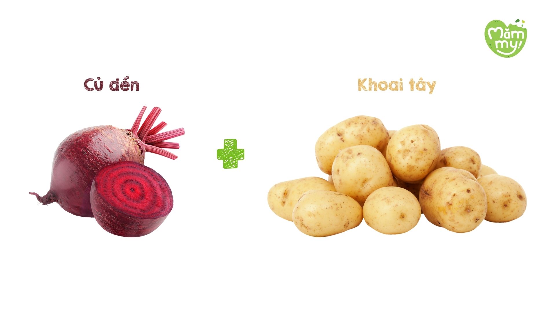 Củ dền và khoai lang