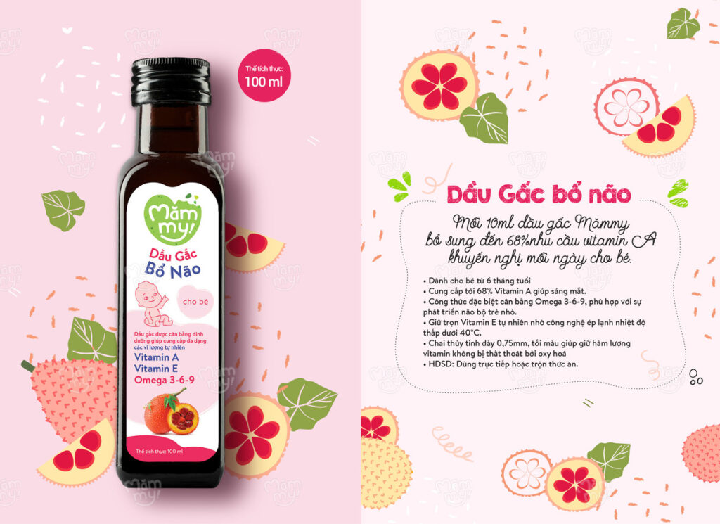 Dầu gấc Mămmy cho bé ăn dặm
