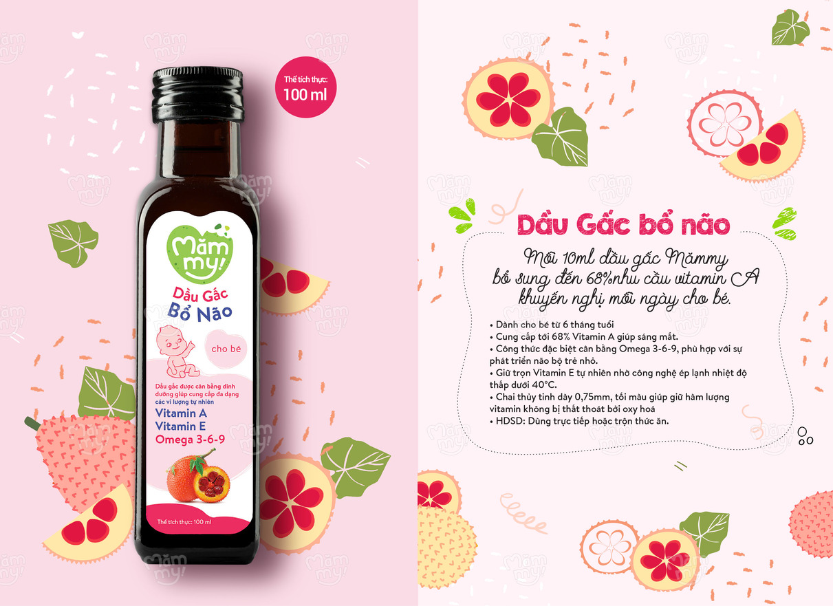 Dầu gấc Mămmy cho bé ăn dặm