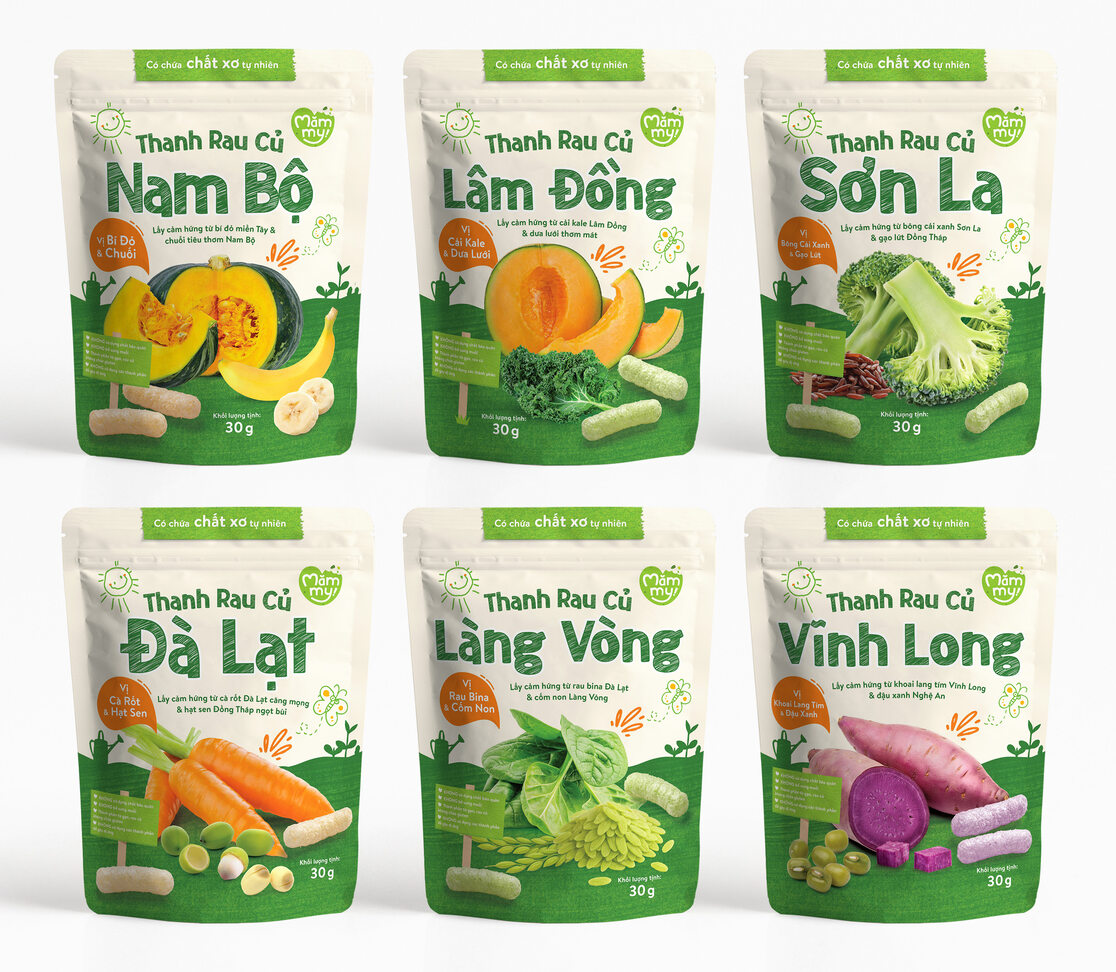 Hình ảnh Bánh thanh rau củ Mămmy cho bé 6 tháng tuổi