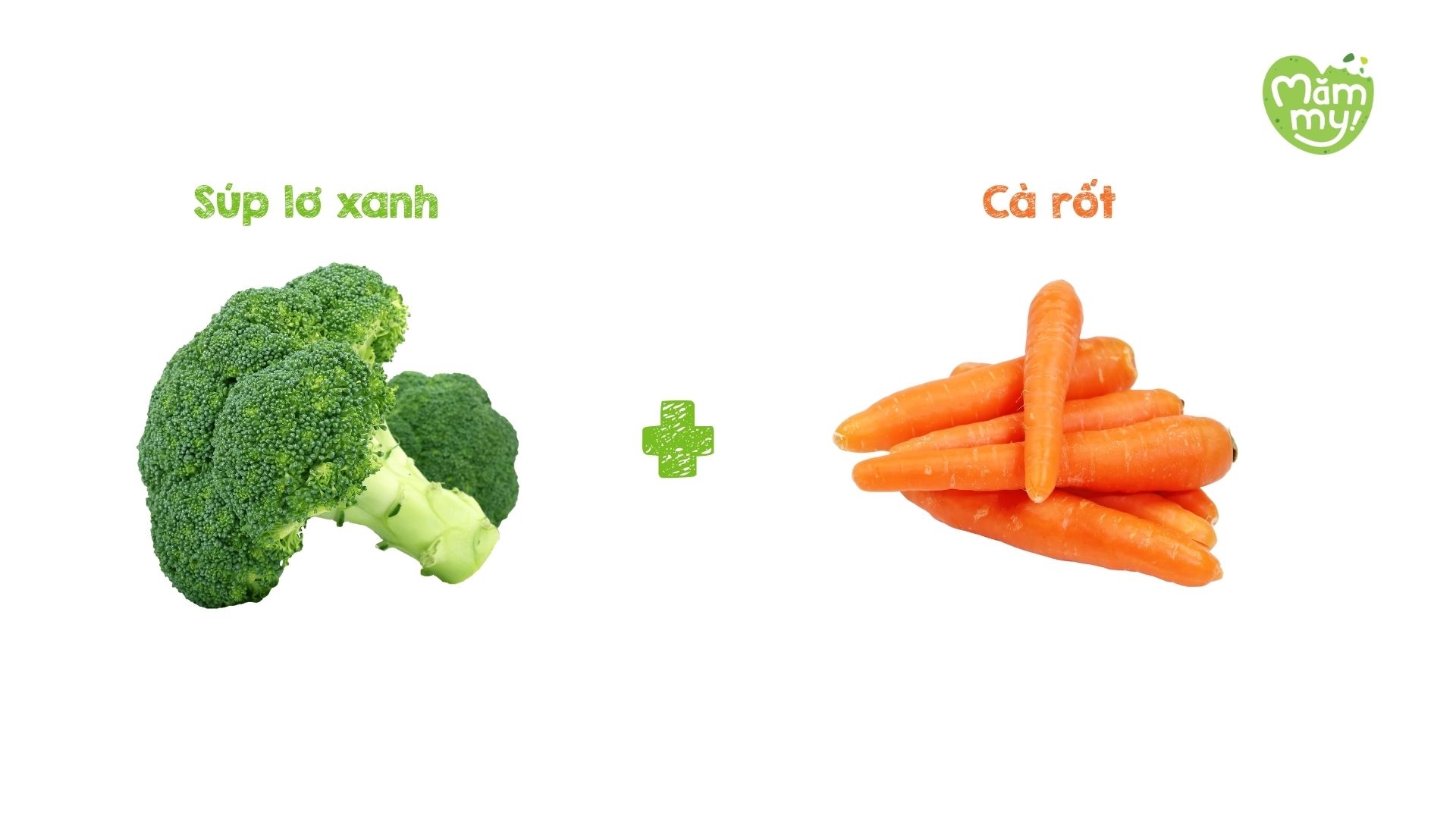 Súp lơ xanh và cà rốt