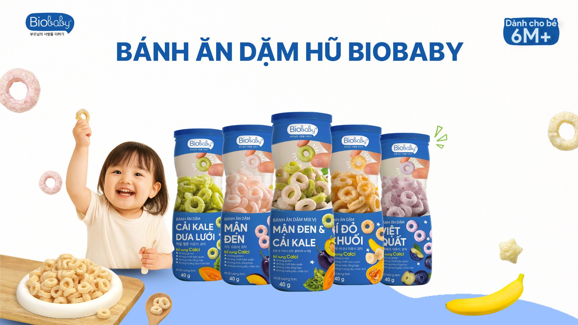 Bánh ăn dặm hũ Biobaby
