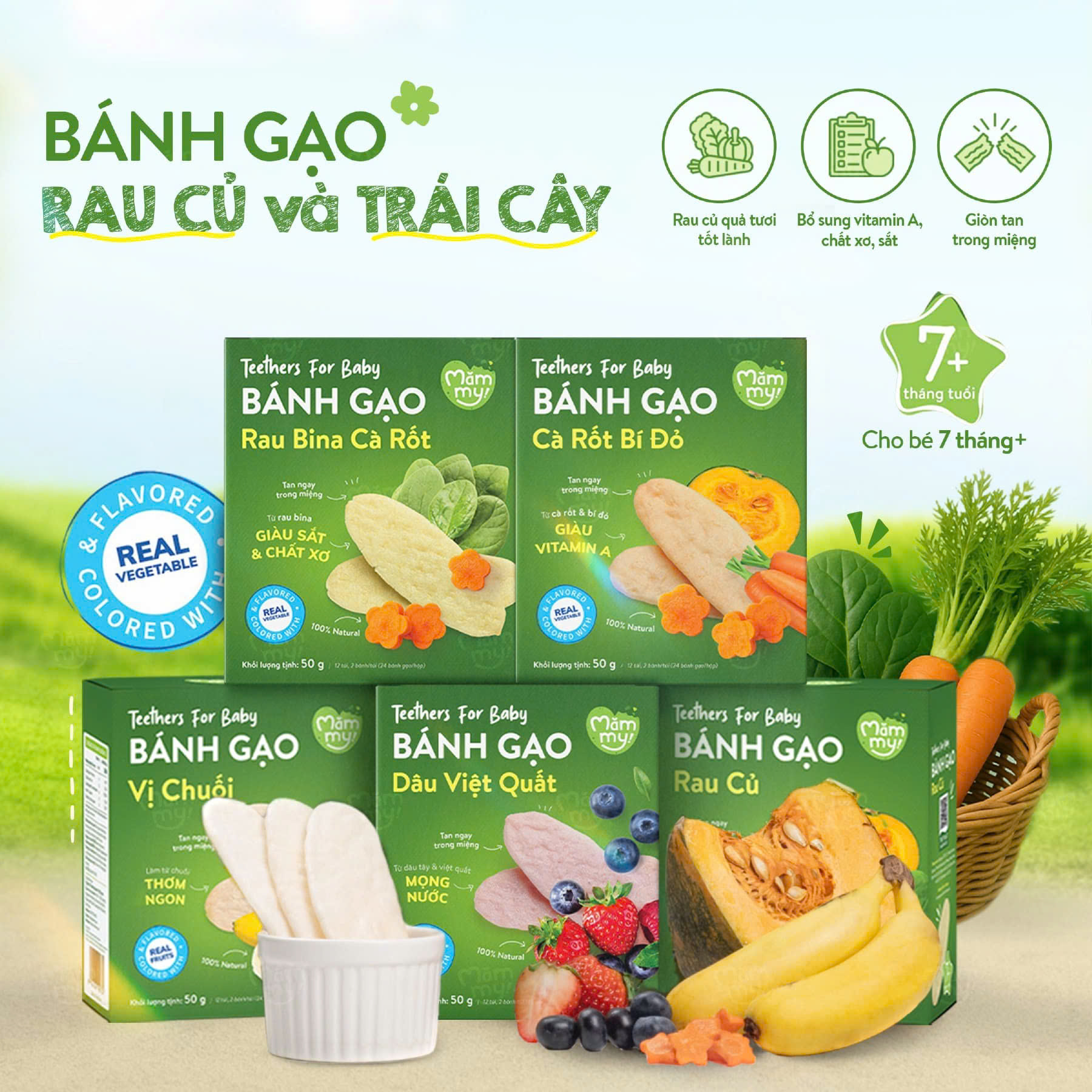 Bánh gạo dẹt Mămmy