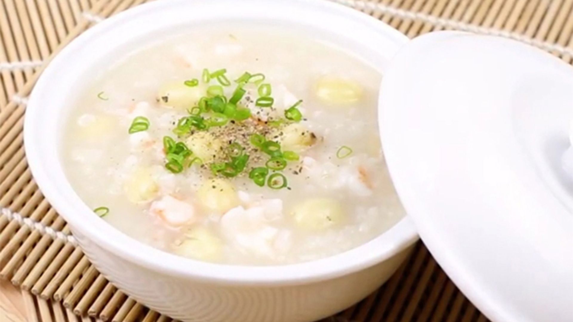 Cháo tôm hạt sen