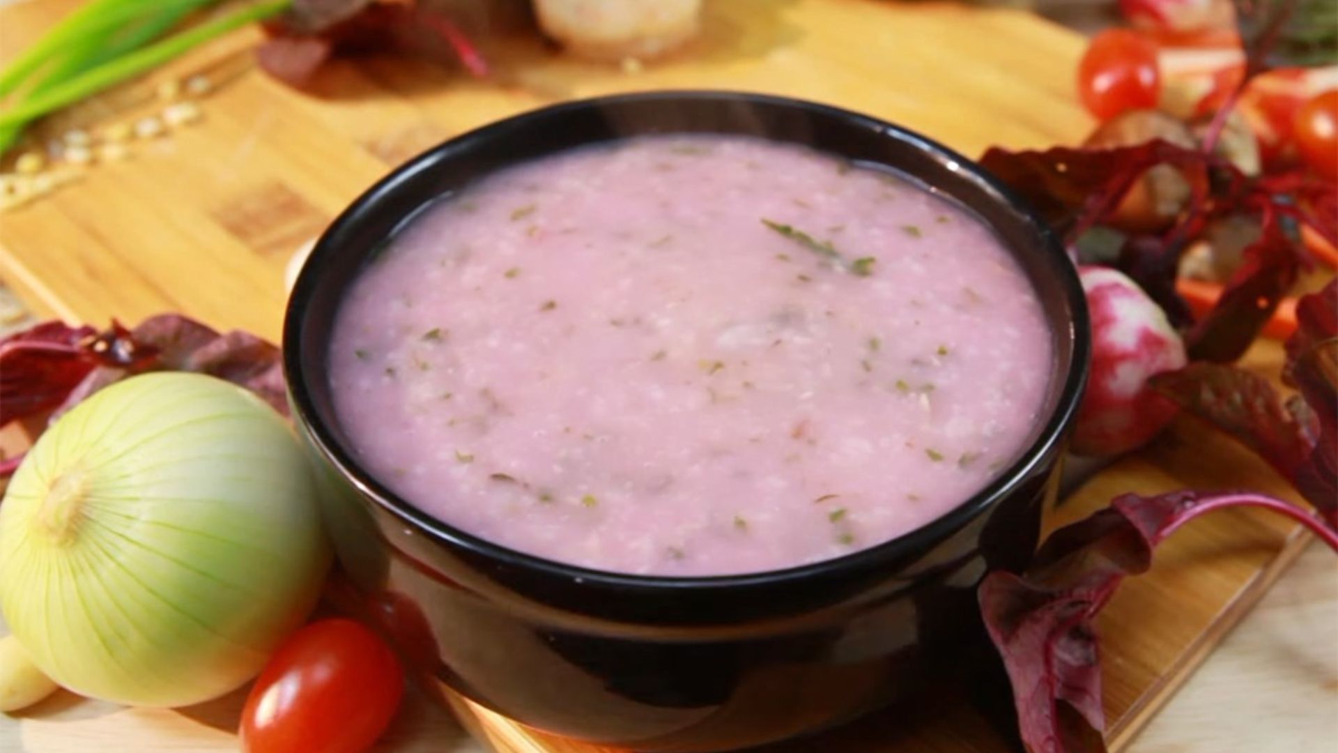 Cháo tôm rau dền