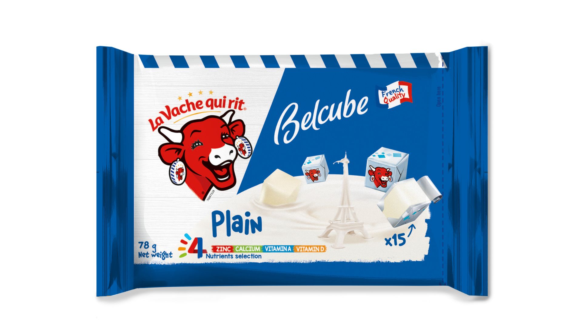 Phô mai vuông Belcube dạng viên tươi